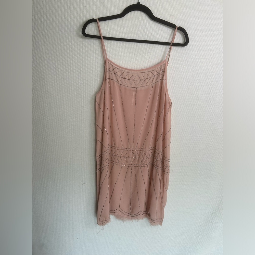 Free People Sheer Beaded Shell dress